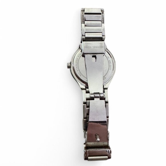 ✰ michael kors silver stainless steel analog watch with crystals ✰ - Picture 3 of 4